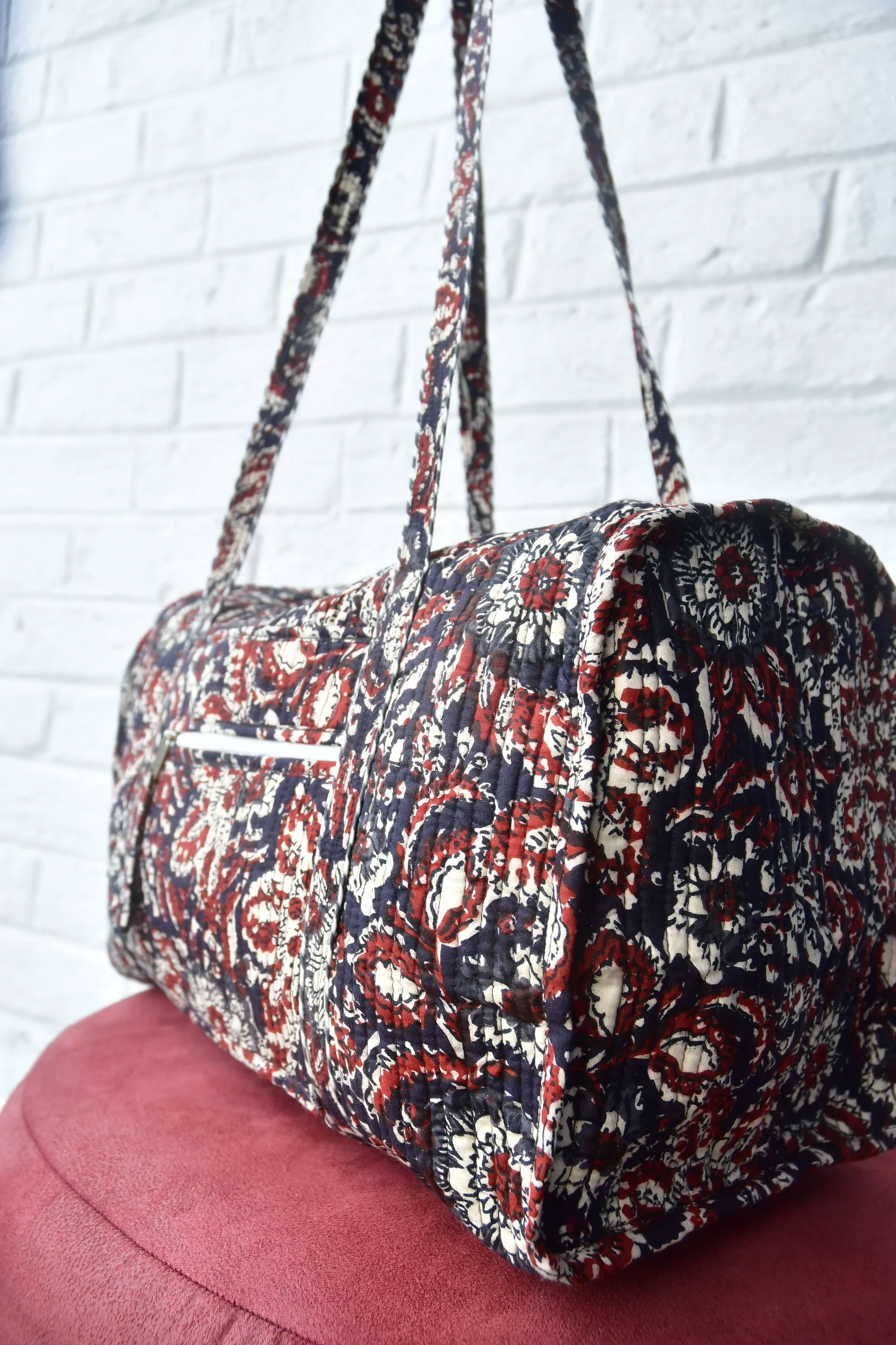 Dabu Print Duffle Bag : Spacious and Stylish