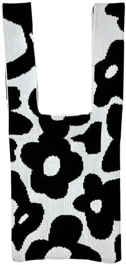 Daisy Shopping Tote Bag - Extra Spacious & Stretchy Reusable Bag - Premium Polyester, Lightweight & Foldable for Daily Use