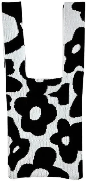 Daisy Shopping Tote Bag - Extra Spacious & Stretchy Reusable Bag - Premium Polyester, Lightweight & Foldable for Daily Use