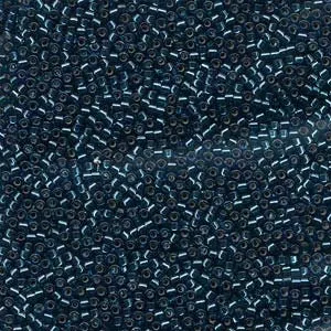 DB 608, Silver Lined Blue Zircon, Miyuki Delica Beads - Size 11 - 5 grams - Japanese Cylinder Seed Beads - Retail & Wholesale