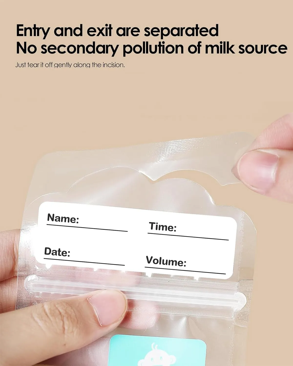 dearlomum BPA-Free Breastmilk Storage Bags - 200 Pcs, 6 Ounce, Self-Standing with Pour Spout, Space-Saving Flat Profile, Ideal for Convenient Breastfeeding and Milk Storage, Refrigeration & Freezing