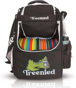 Disc Golf Bag | Backpack for 24 Discs. Putter Pocket, 4 Accessory Pockets Storage, and Water Bottle Holder | Disk Golf Gear | Black