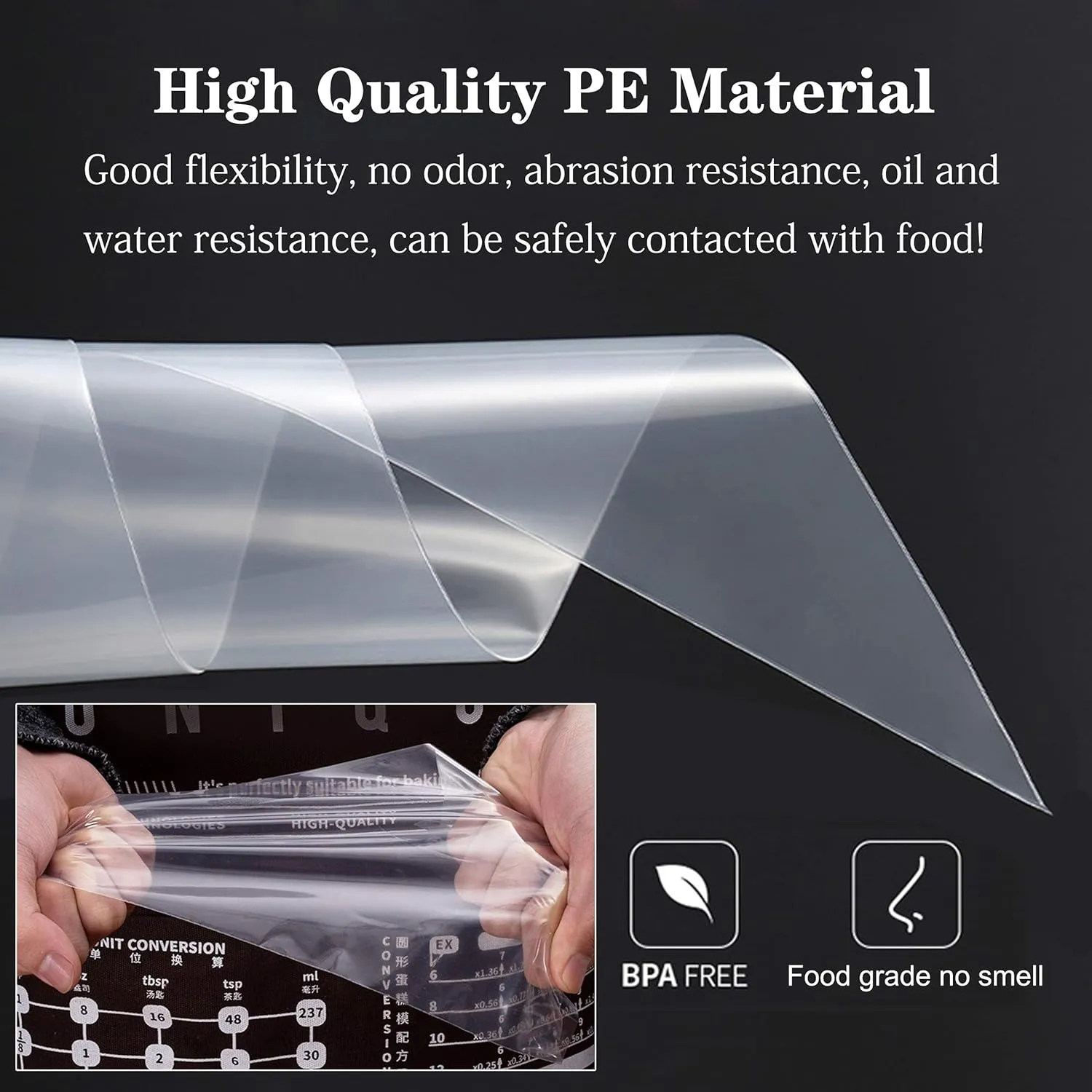 Disposable Piping Bags – 18 Inch Large Clear Pastry Bags (100PCS) for Cake & Cookie Decorating, Anti-Burst Icing Bags for Frosting, Chocolate & Royal Icing – Durable Plastic Baking Supplies