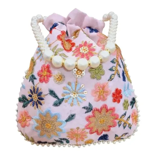 DMS RETAIL Potli Bags For Wedding Return Gifts For Women In Bulk, Ladies Return Gifts For Pooja Birthday Kitty Party Shagun Mehndi Sangeet Pack of (Pack Of 2)