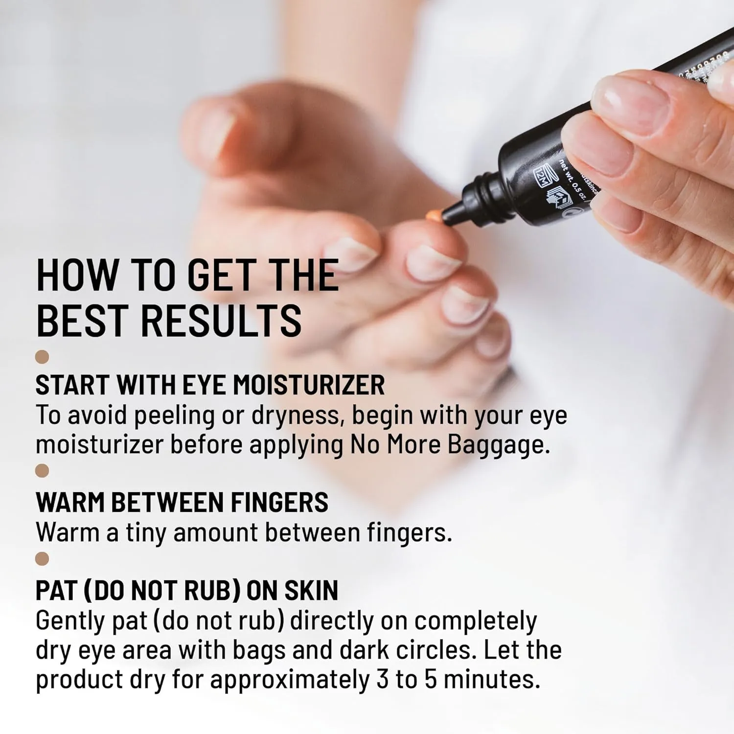 Dr. Brandt Needles No More, No More Baggage - Minimizes Under-Eye Bags, Puffiness & Dark Circles - 0.5 oz