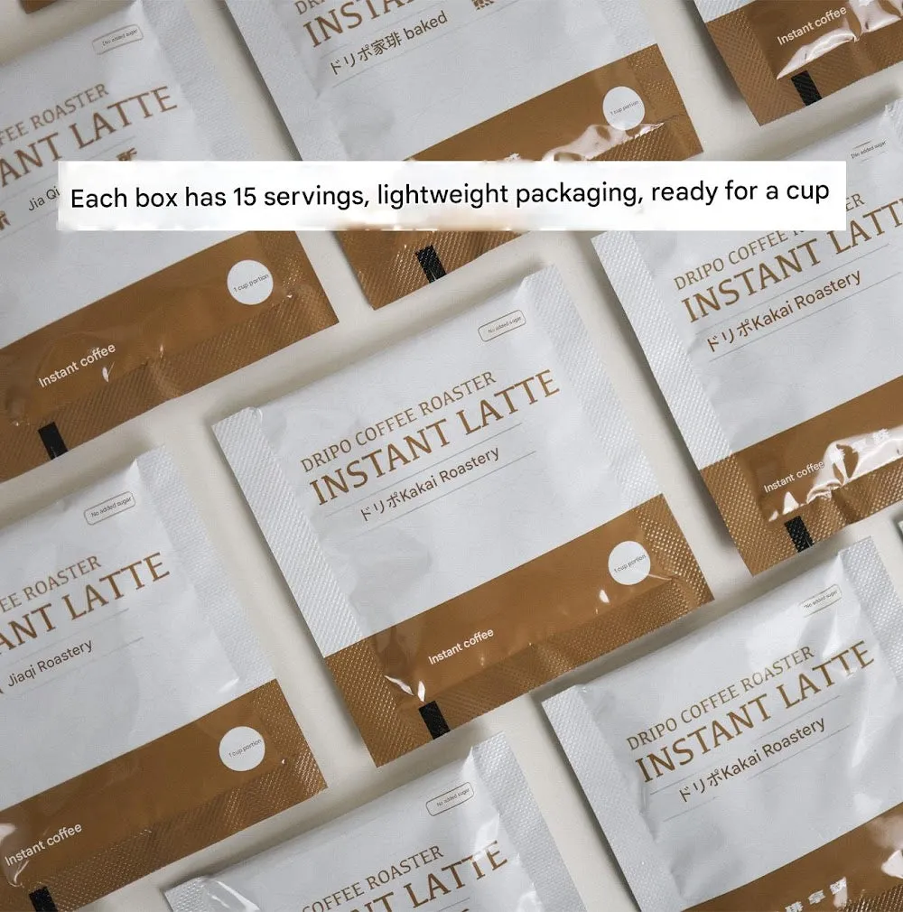 Dripo Caffe Latte Coffee (15 Bags/Box)
