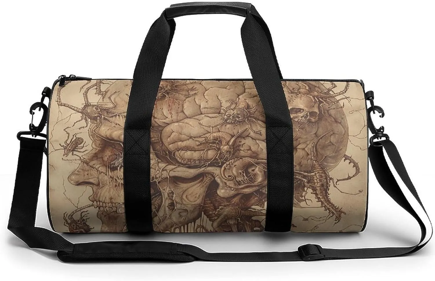 Duffel Bag for Men Women Gym Bag Adult Head Pictures Travel Duffel Bag Waterproof Overnight Bag for Sports Workout