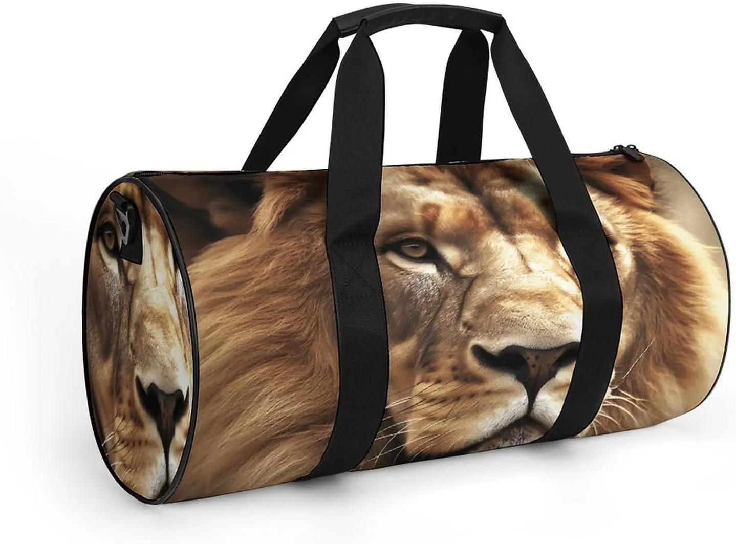 Duffel Bag for Men Women Gym Bag African Lion Travel Duffel Bag Waterproof Overnight Bag for Sports Workout