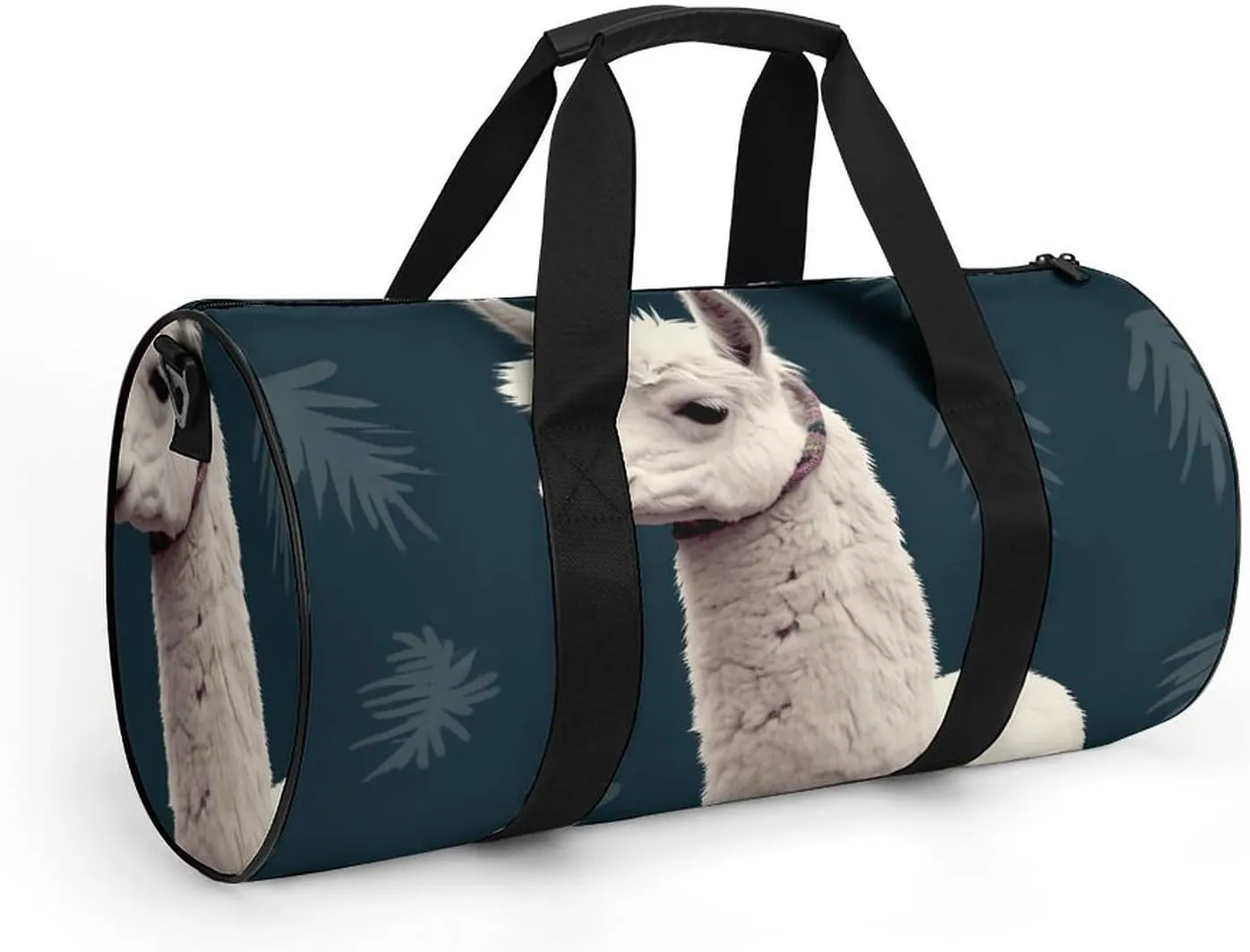 Duffel Bag for Men Women Gym Bag Alpaca Llama Travel Duffel Bag Waterproof Overnight Bag for Sports Workout