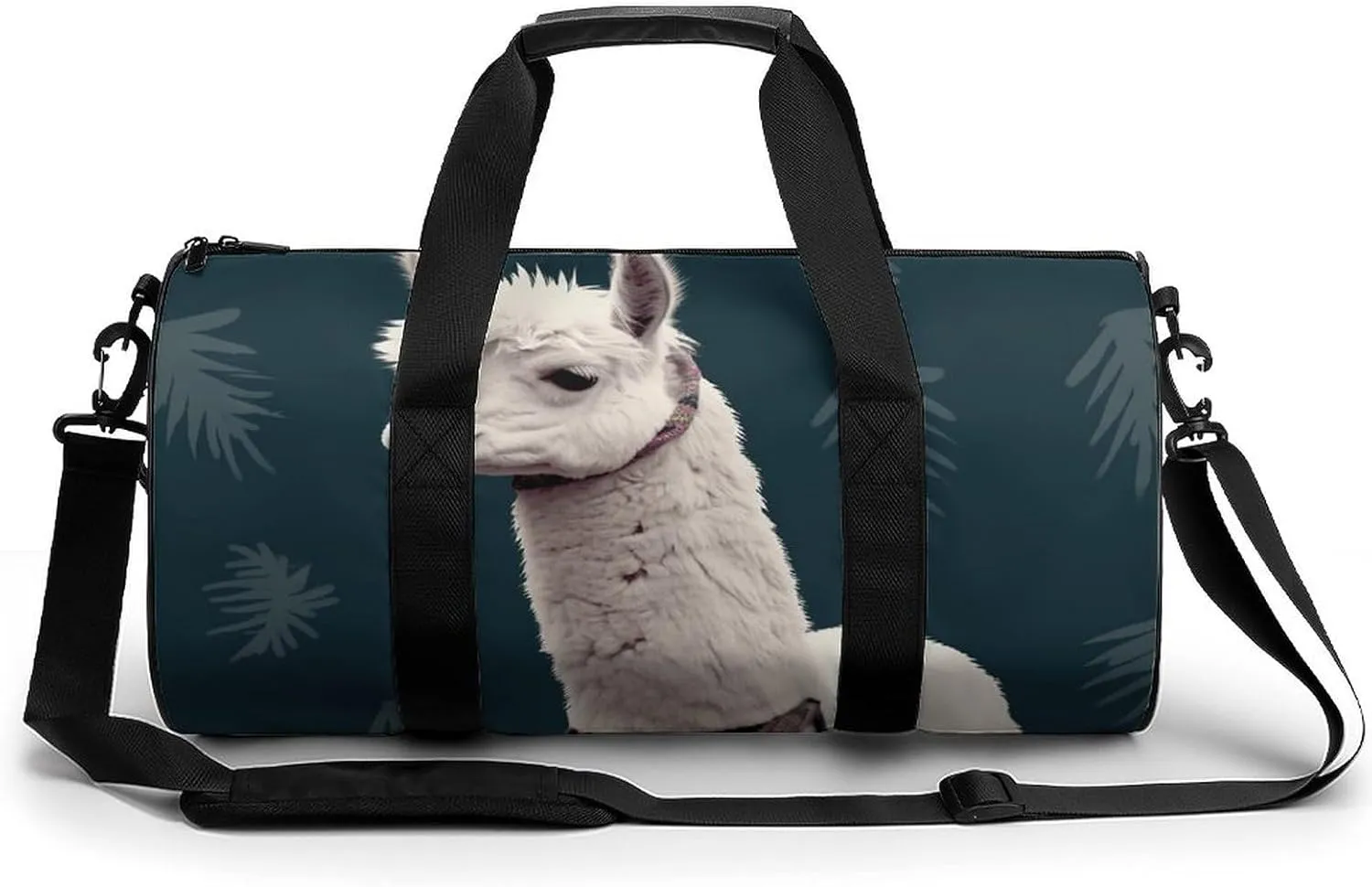 Duffel Bag for Men Women Gym Bag Alpaca Llama Travel Duffel Bag Waterproof Overnight Bag for Sports Workout