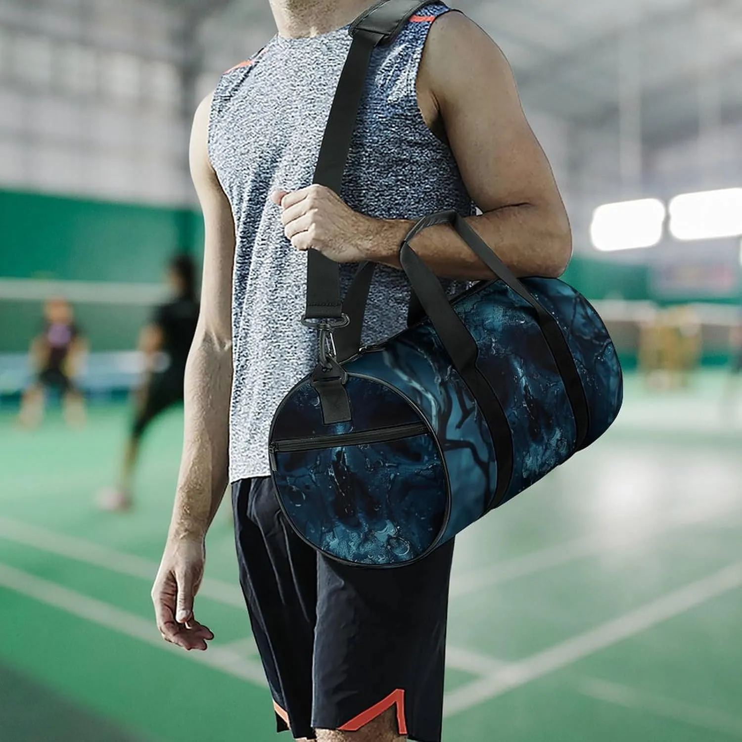 Duffel Bag for Men Women Gym Bag Ancient Skull Pictures Travel Duffel Bag Waterproof Overnight Bag for Sports Workout