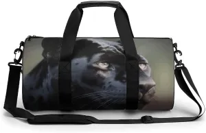 Duffel Bag for Men Women Gym Bag Animal Panther Travel Duffel Bag Waterproof Overnight Bag for Sports Workout
