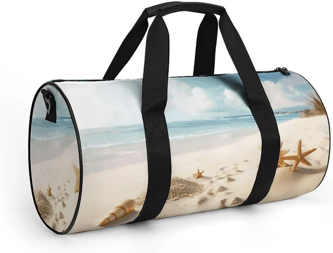Duffel Bag for Men Women Gym Bag Beach Theme Travel Duffel Bag Waterproof Overnight Bag for Sports Workout