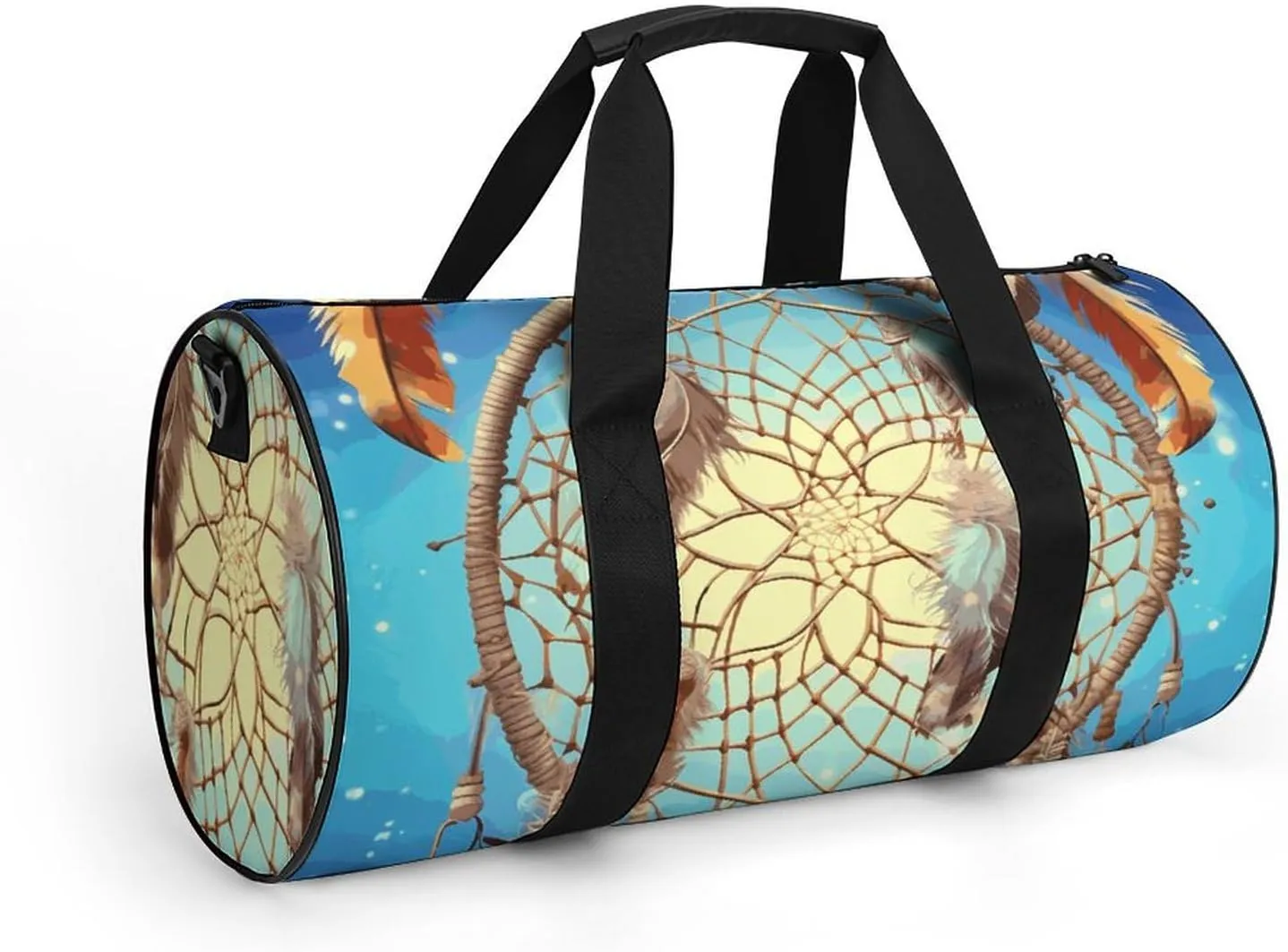 Duffel Bag for Men Women Gym Bag Catch Dream Net Travel Duffel Bag Waterproof Overnight Bag for Sports Workout