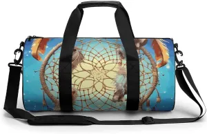 Duffel Bag for Men Women Gym Bag Catch Dream Net Travel Duffel Bag Waterproof Overnight Bag for Sports Workout