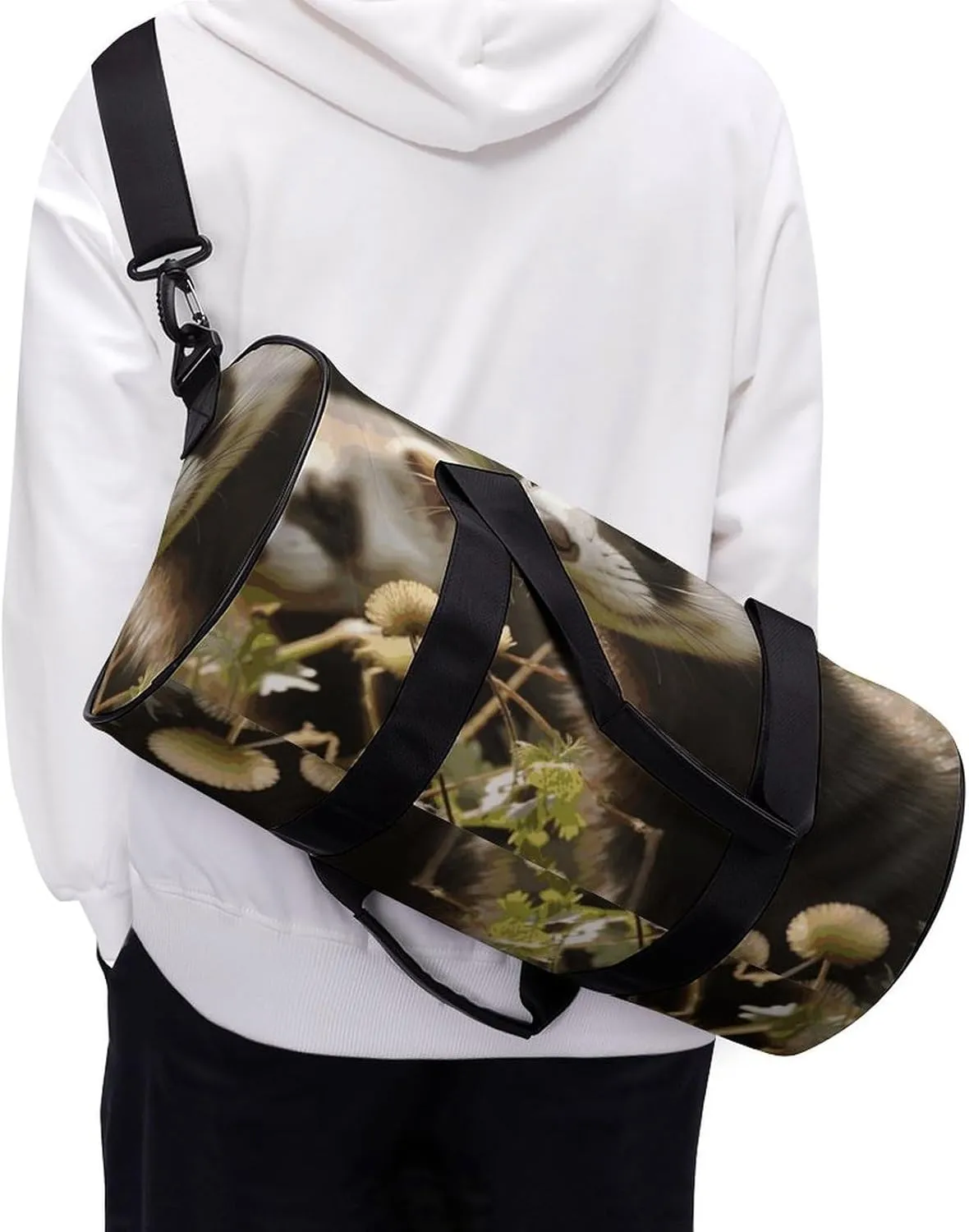Duffel Bag for Men Women Gym Bag Ferret Travel Duffel Bag Waterproof Overnight Bag for Sports Workout