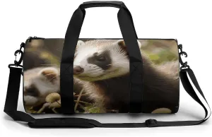 Duffel Bag for Men Women Gym Bag Ferret Travel Duffel Bag Waterproof Overnight Bag for Sports Workout