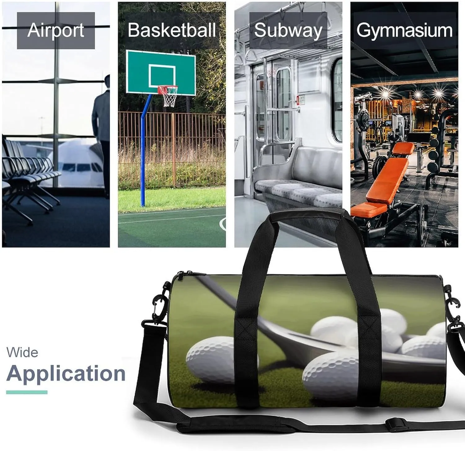 Duffel Bag for Men Women Gym Bag Golf Travel Duffel Bag Waterproof Overnight Bag for Sports Workout