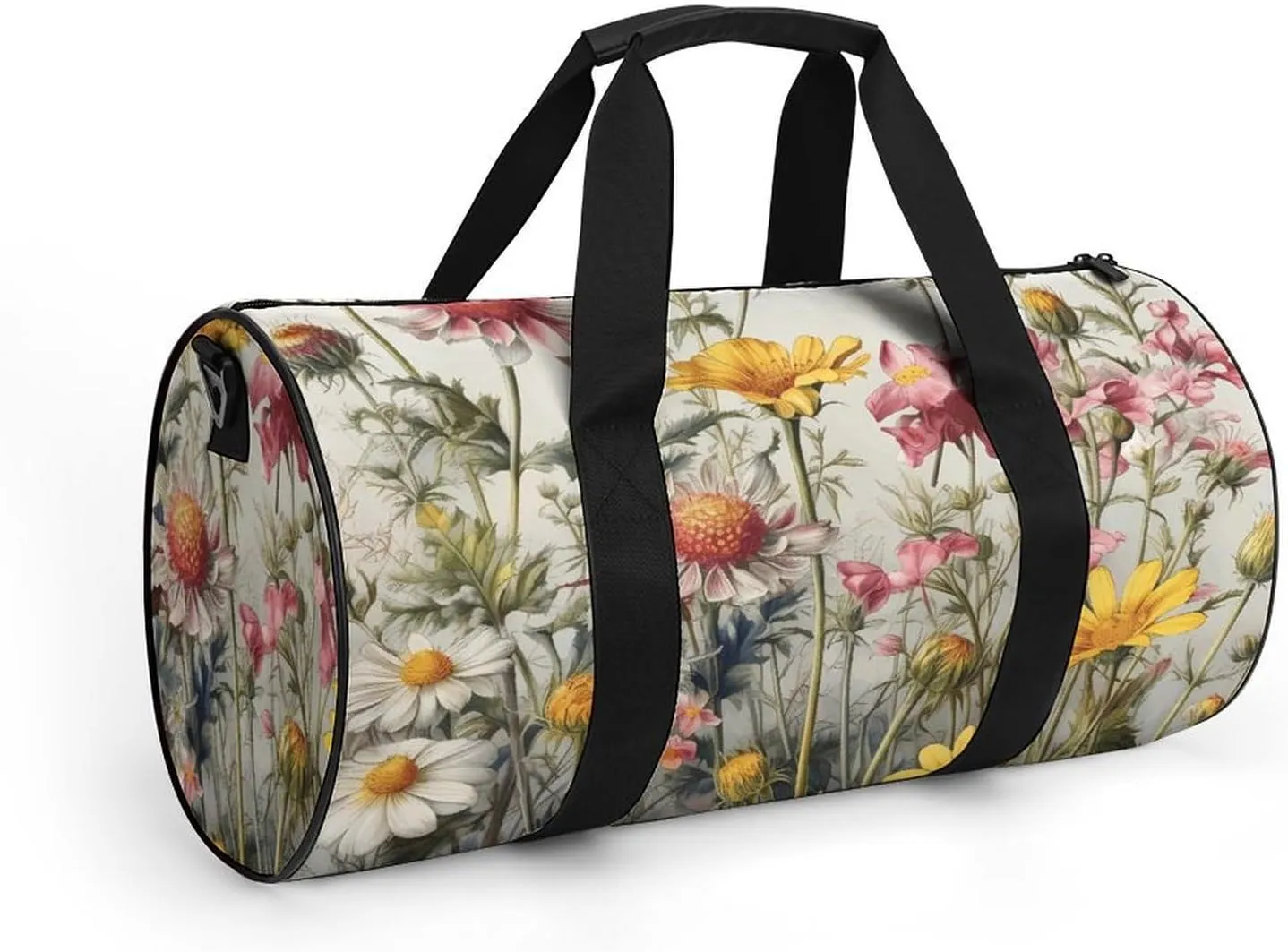Duffel Bag for Men Women Gym Bag Growing Flowers Travel Duffel Bag Waterproof Overnight Bag for Sports Workout