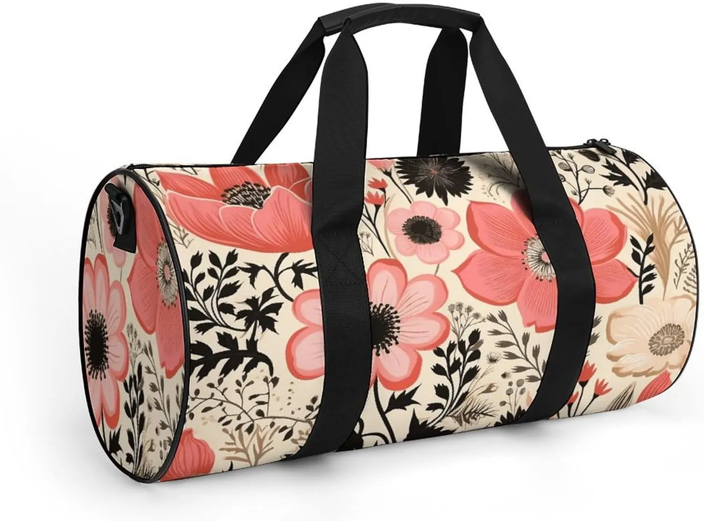 Duffel Bag for Men Women Gym Bag Peach Flower Pictures Travel Duffel Bag Waterproof Overnight Bag for Sports Workout