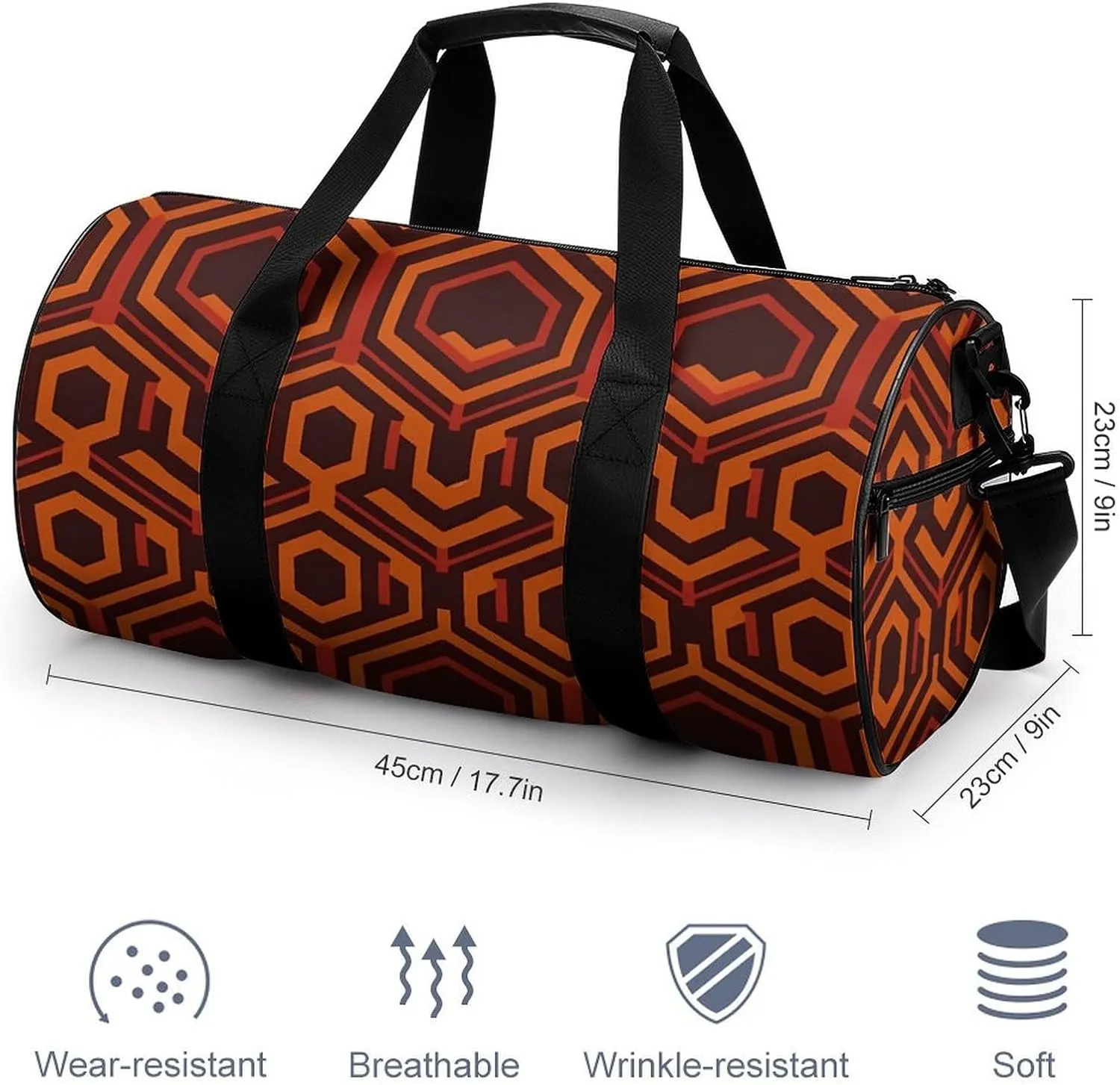 Duffel Bag for Men Women Gym Bag Shining Overlook Travel Duffel Bag Waterproof Overnight Bag for Sports Workout