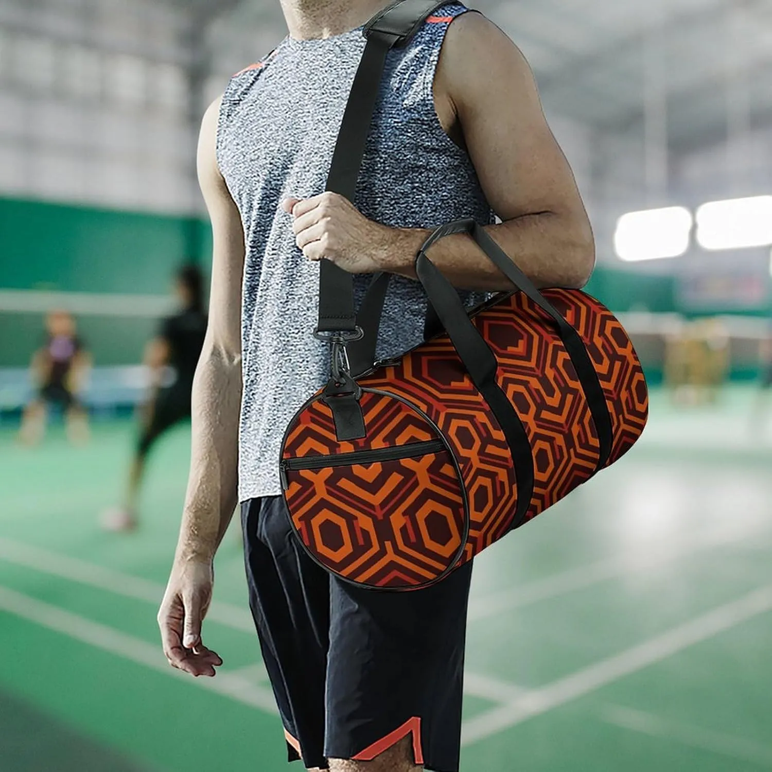 Duffel Bag for Men Women Gym Bag Shining Overlook Travel Duffel Bag Waterproof Overnight Bag for Sports Workout
