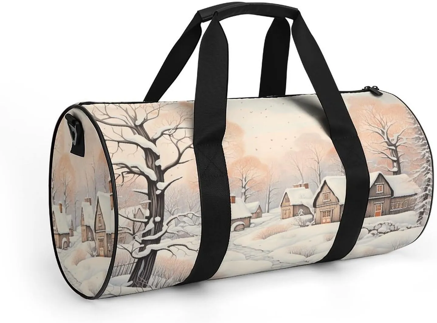 Duffel Bag for Men Women Gym Bag Snow And House Travel Duffel Bag Waterproof Overnight Bag for Sports Workout