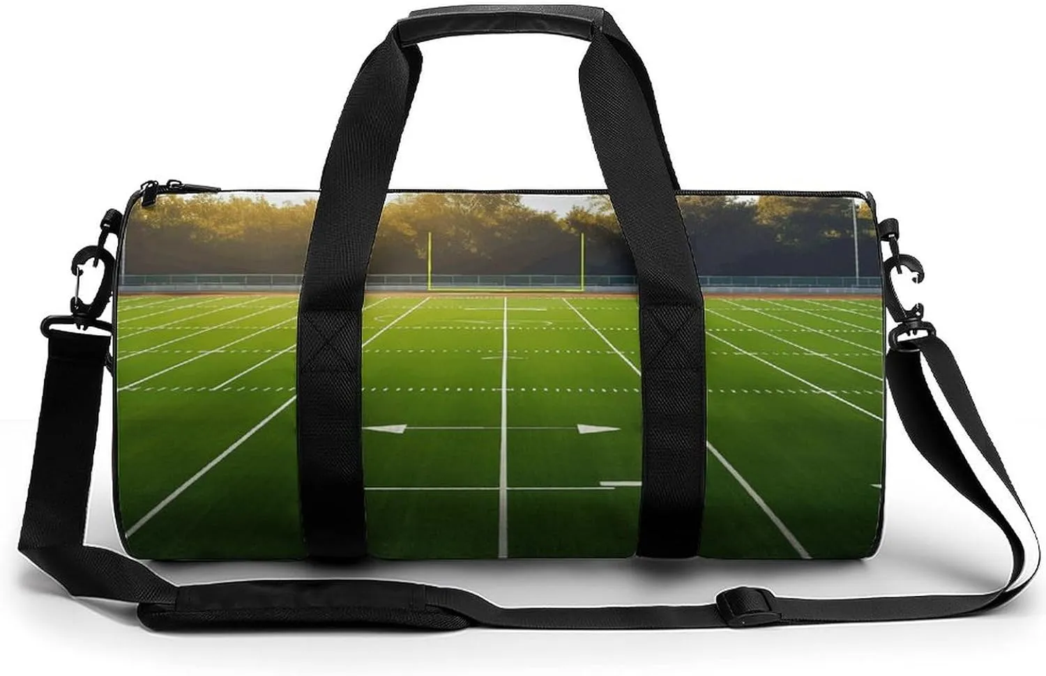 Duffel Bag for Men Women Gym Bag Sports Field in Green Travel Duffel Bag Waterproof Overnight Bag for Sports Workout