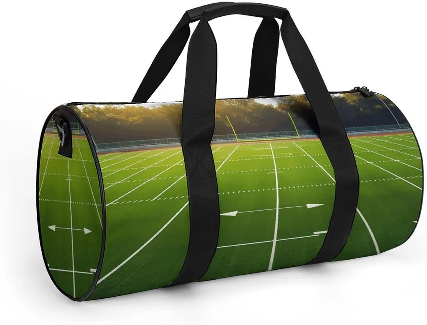 Duffel Bag for Men Women Gym Bag Sports Field in Green Travel Duffel Bag Waterproof Overnight Bag for Sports Workout