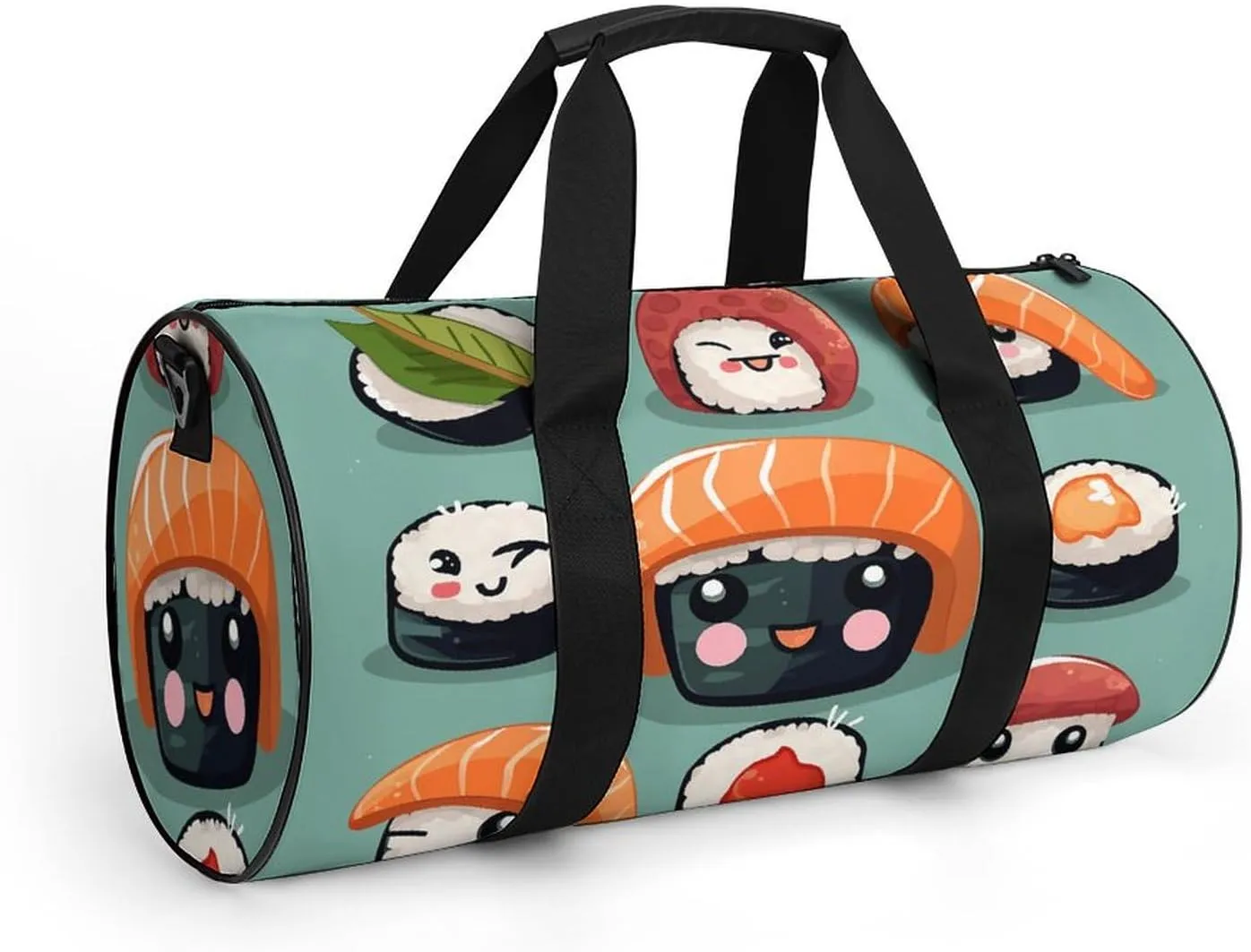 Duffel Bag for Men Women Gym Bag Sushi Travel Duffel Bag Waterproof Overnight Bag for Sports Workout