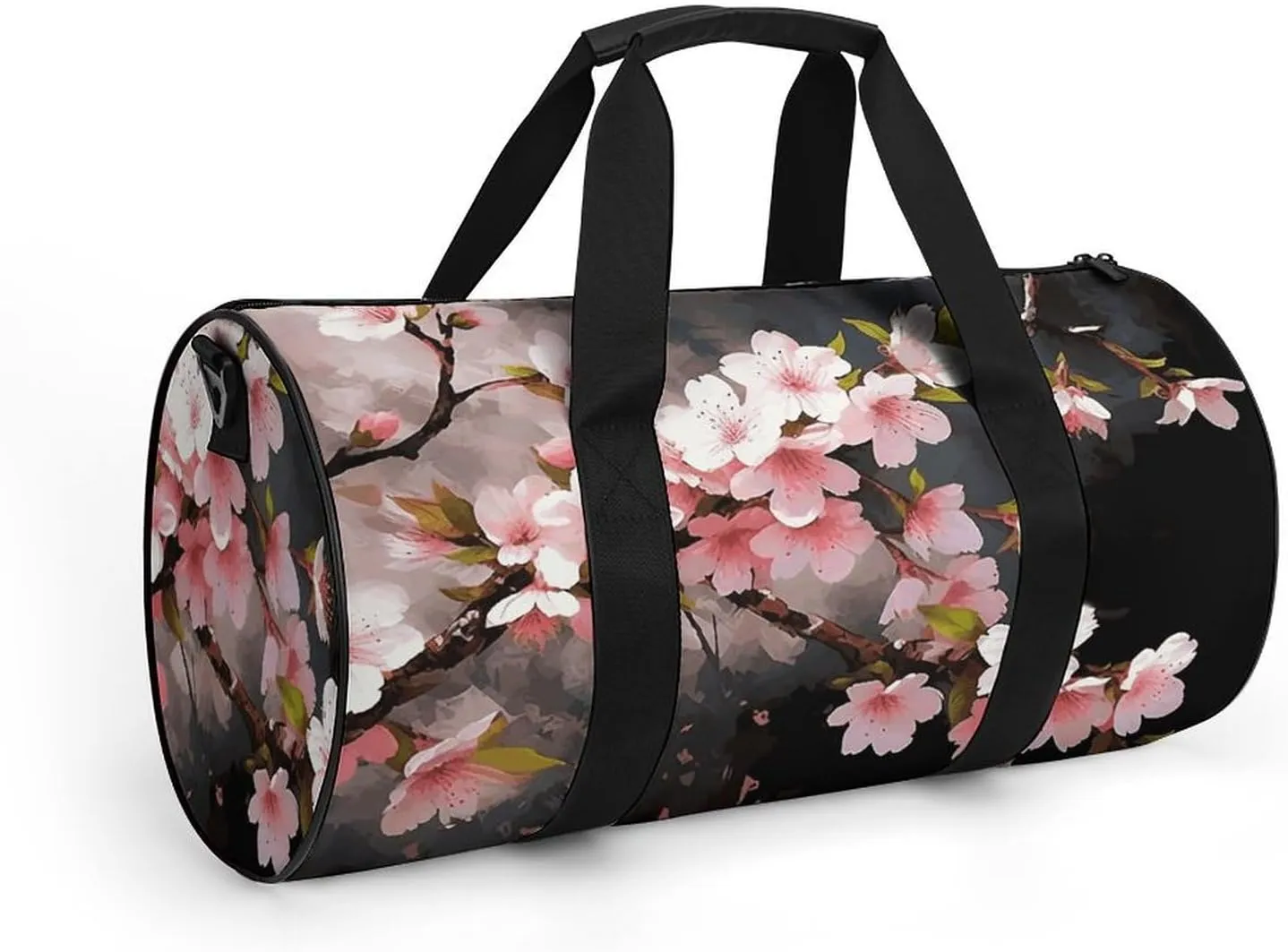 Duffel Bag for Men Women Gym Bag Tempting Cherry Blossoms Travel Duffel Bag Waterproof Overnight Bag for Sports Workout
