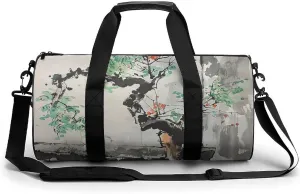 Duffel Bag for Men Women Gym Bag Tree And Pot Travel Duffel Bag Waterproof Overnight Bag for Sports Workout