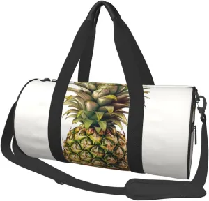 Duffel Bag for Men Women Small Gym Bag Pineapple Travel Duffel Bag Waterproof Overnight Bag for Sports Workout