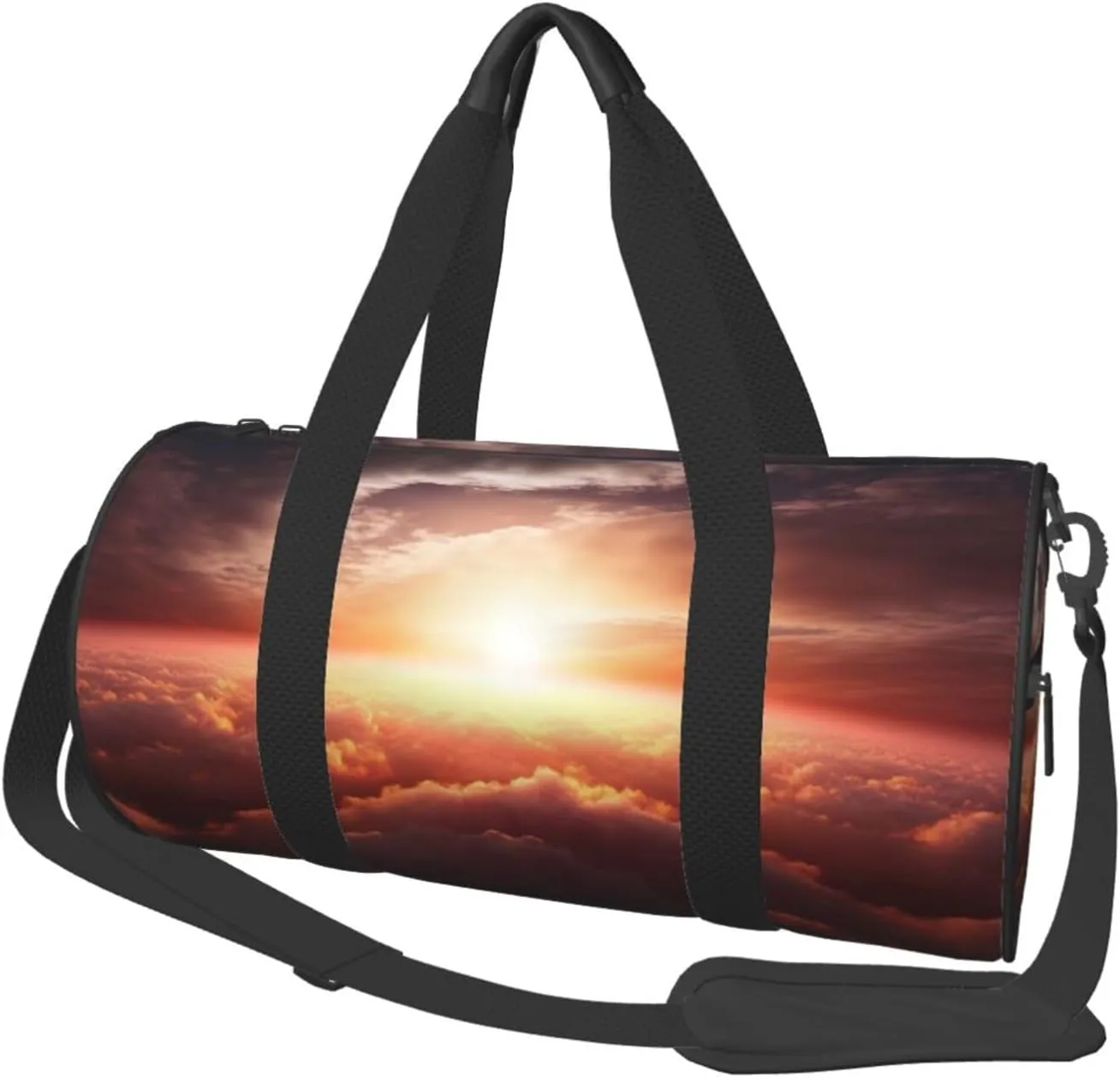 Duffel Bag for Men Women Small Gym Bag Sun sunrise cloud Travel Duffel Bag Waterproof Overnight Bag for Sports Workout