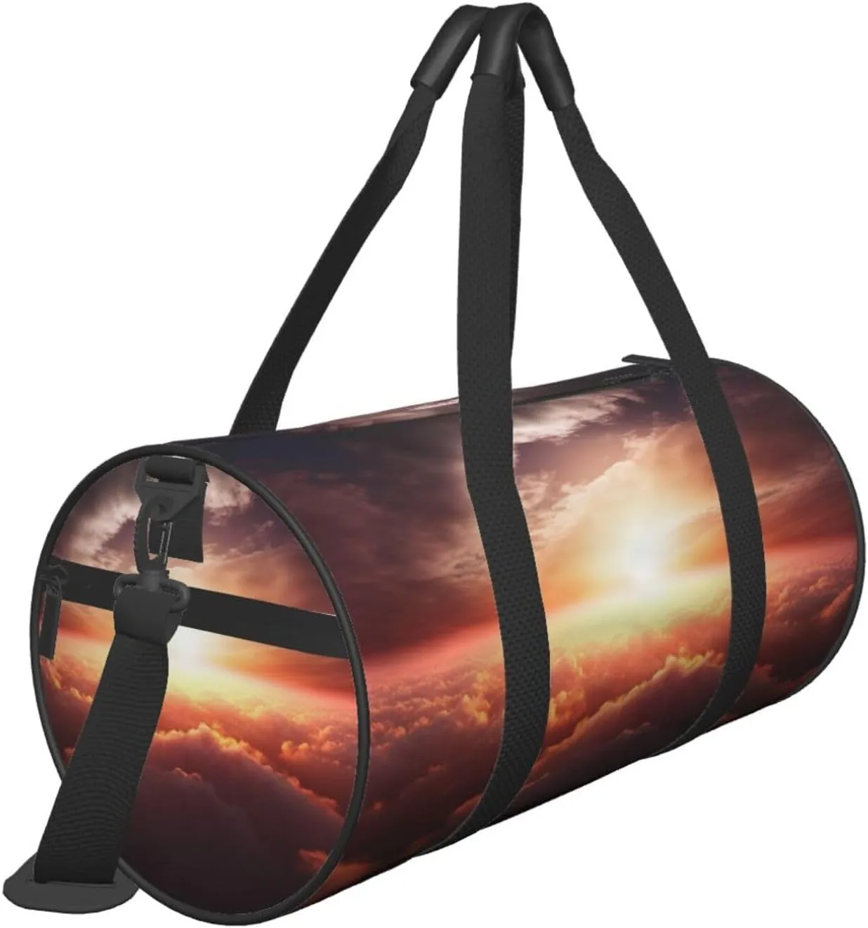 Duffel Bag for Men Women Small Gym Bag Sun sunrise cloud Travel Duffel Bag Waterproof Overnight Bag for Sports Workout