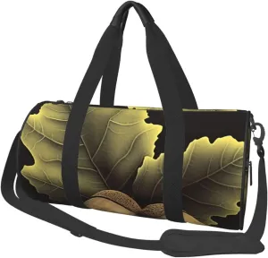 Duffel Bag for Men Women Small Gym Bag Two acorns Travel Duffel Bag Waterproof Overnight Bag for Sports Workout