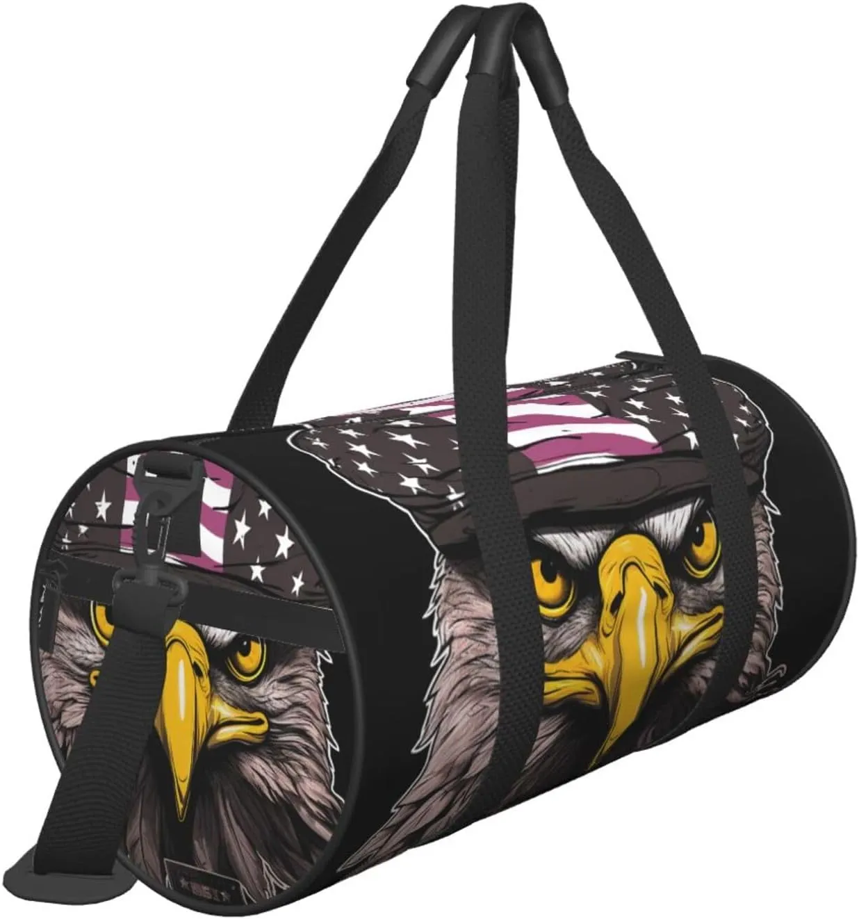 Duffel Bag for Men Women Small Gym Bag US American Flag Eagle Travel Duffel Bag Waterproof Overnight Bag for Sports Workout