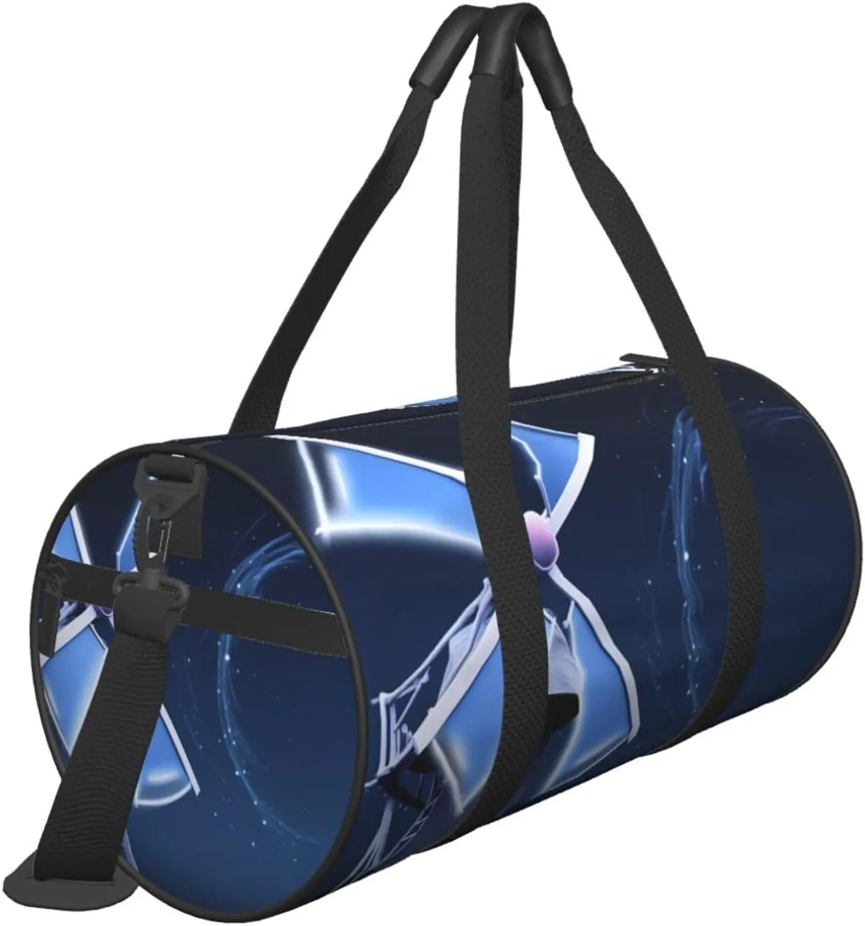 Duffel Bag for Men Women Small Gym Bag Windmill Blue Travel Duffel Bag Waterproof Overnight Bag for Sports Workout
