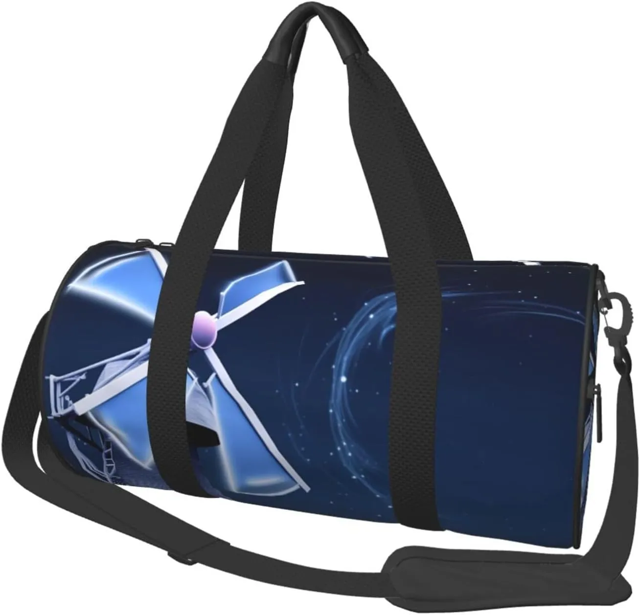 Duffel Bag for Men Women Small Gym Bag Windmill Blue Travel Duffel Bag Waterproof Overnight Bag for Sports Workout