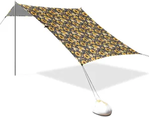 Dwarf Sunflower Beach Tent UPF50 Easy Setup Portable Sun Shelter with Carrying Bag for Camping Trips, Fishing, Backyard Fun or Picnics