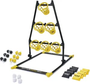 EastPoint 3-in-1 Battle Bag Battle Pack – 1 Easy to Convert Target - Bean Bag Toss Pong, Ladderball, and Battle Bags All in 1 Outdoor Tailgate Game