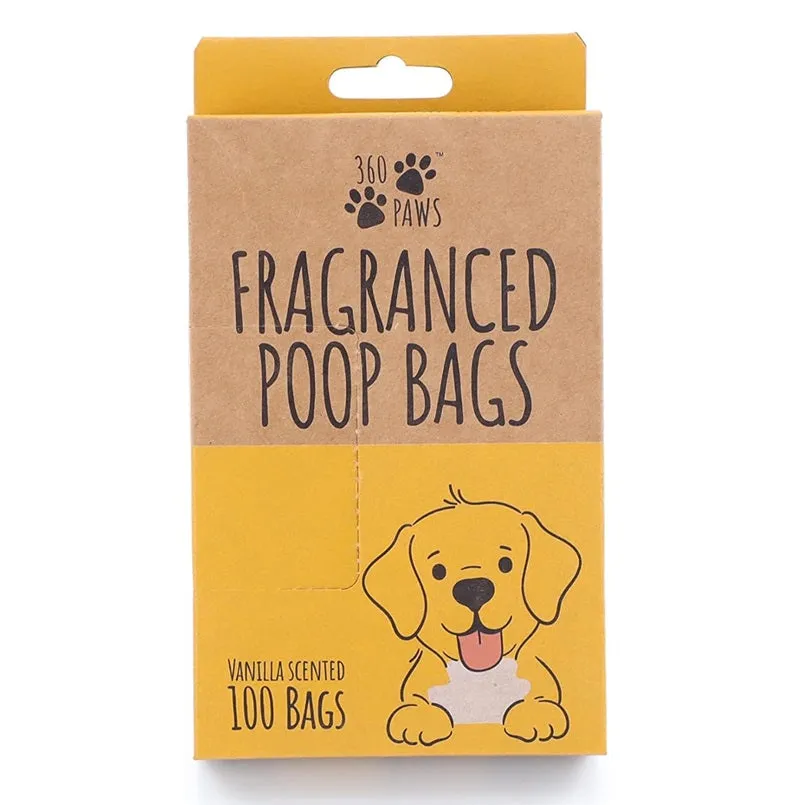 EcoBag - 100 Pack Scented Doggy Bags - Vanilla Scented - Leak Resistant, Recyclable, Eco-Friendly & Durable