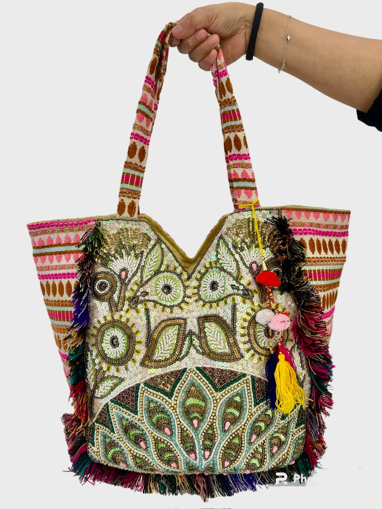 Embellished tote