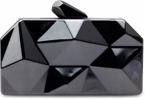Emprier Womens Geometric Metal Evening Clutch Purse Fashion Small Evening Shoulder Bags Box Clutch Bags