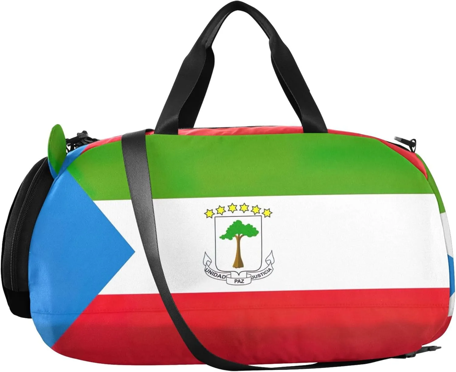 Equatorial Guinea Flag National Travel Duffle Bags Girls Tote Overnight Weekender Duffel Carry on Duffel Bag Boy Duffle Bag for Kids