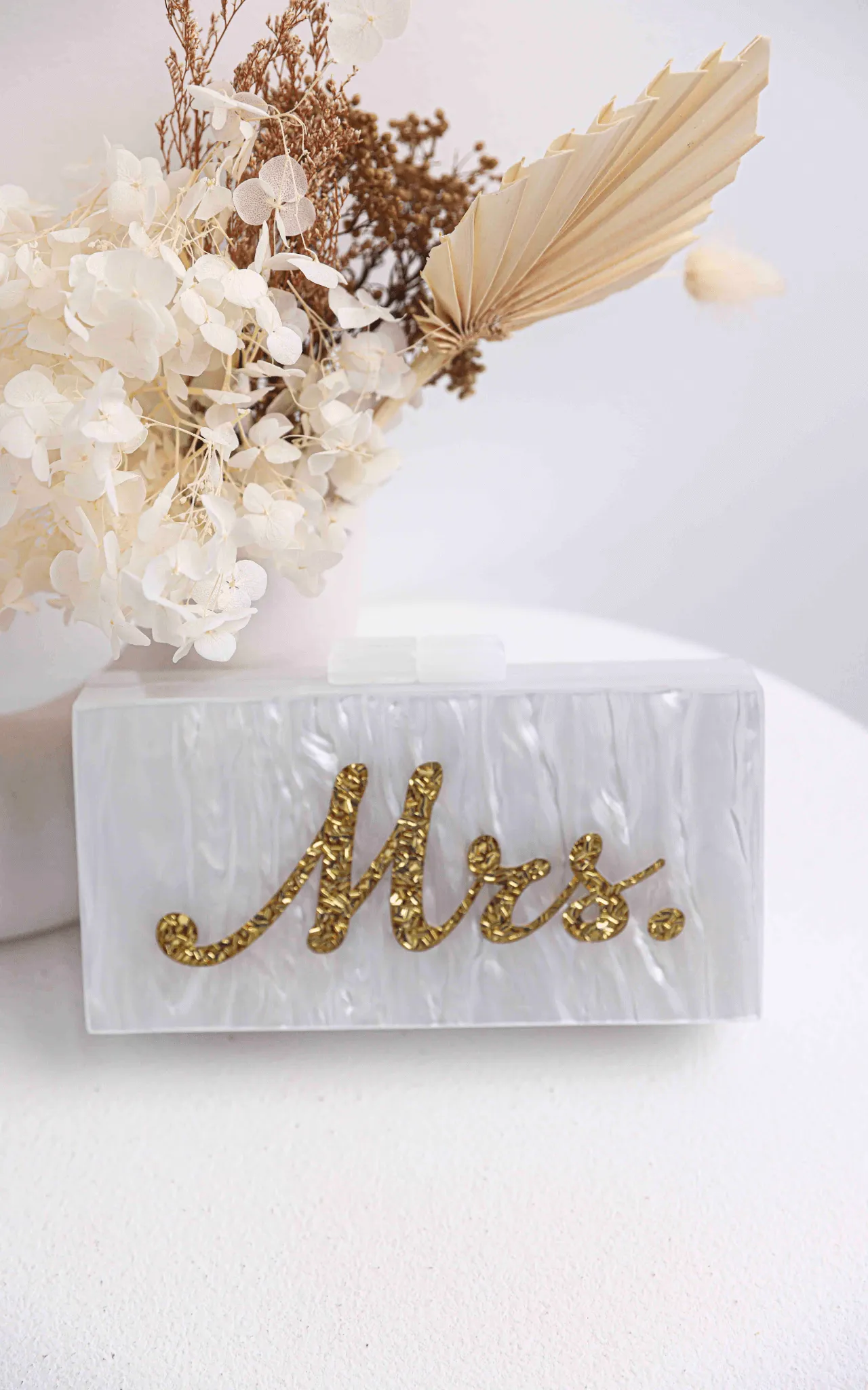 Eternity Clutch Bag - Gold Mrs