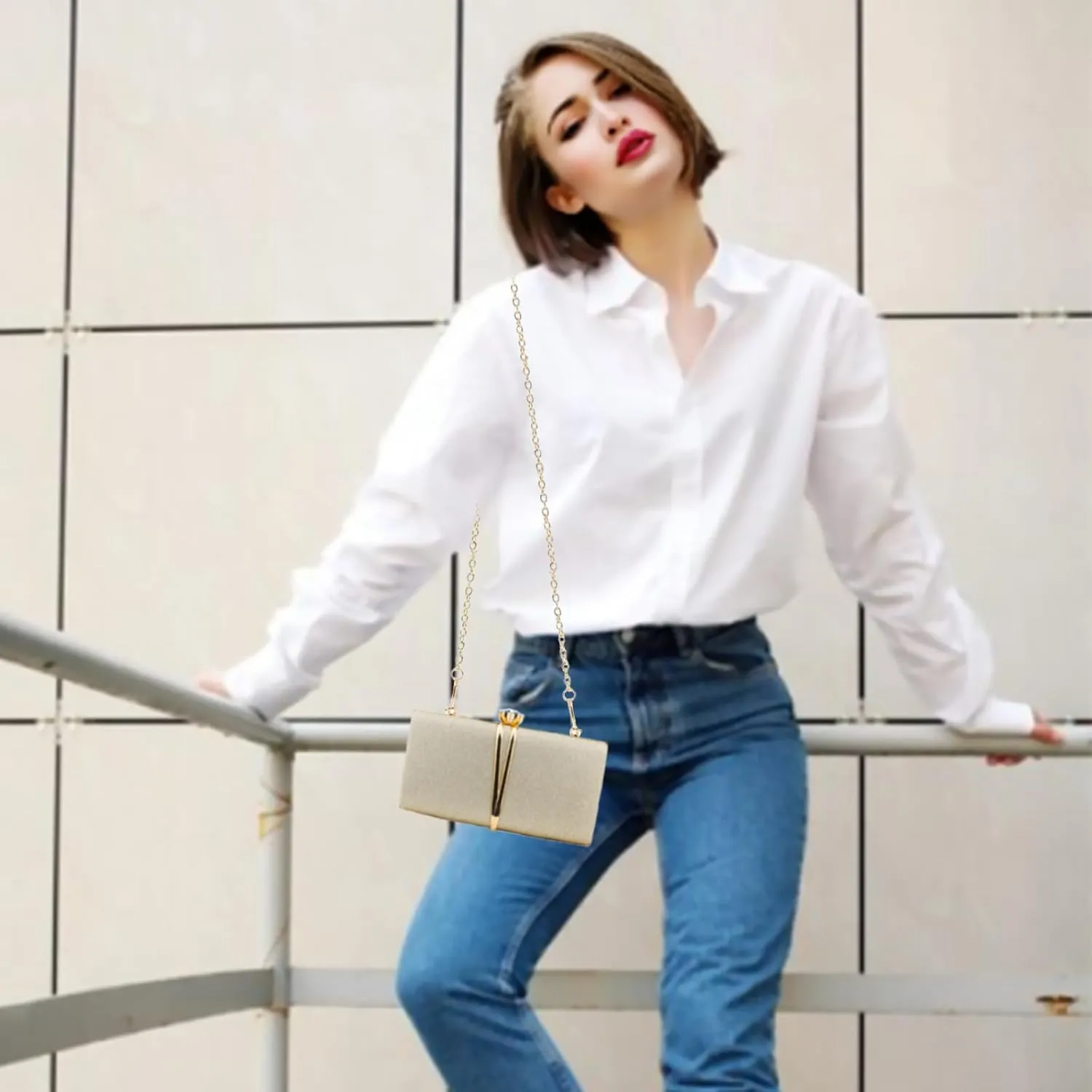Evening Bag Small Clutch Purses Leopard Purse Formal Wedding Handbag for Women Fashion Crossbody Bags With Chain