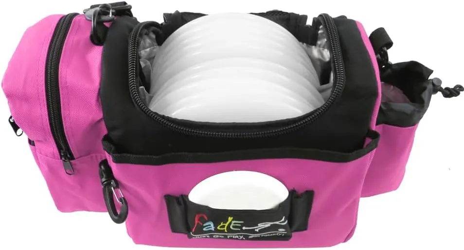 Fade Crunch Disc Golf Bag – Lightweight, Durable, and Insulated Shoulder Bag for All Skill Levels - Practice Bag - Lightweight Bag for night golf