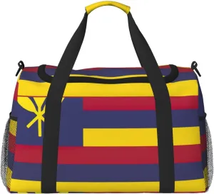 Flag Of The Kingdom Of Hawaii Travel Bag, Weekender Bags For Women Men For Outdoor Adventures, Ideal For Camping And Hiking