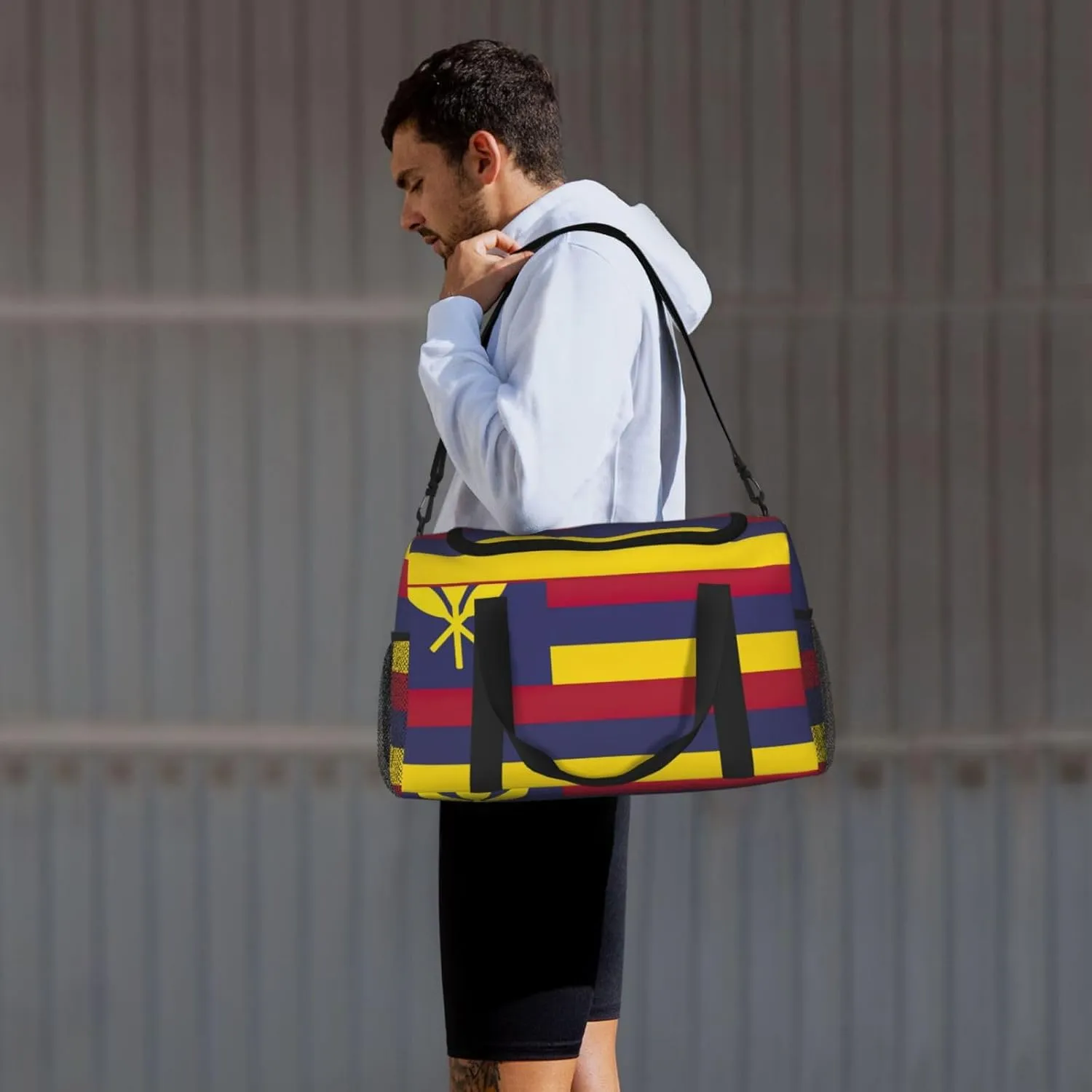 Flag Of The Kingdom Of Hawaii Travel Bag, Weekender Bags For Women Men For Outdoor Adventures, Ideal For Camping And Hiking